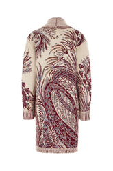 Embroidered wool blend cardigan -  | Wise