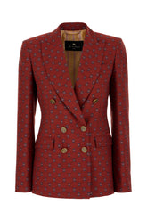 Giacca in misto lana ricamata -  | Wise