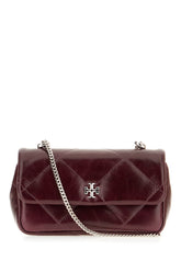 Aubergine leather crossbody bag -  | Wise