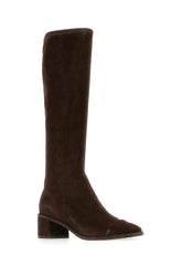 Dark brown suede boots -  | Wise