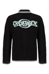 Cardigan in crochet nero -  | Wise