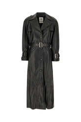 Cappotto in pelle nera -  | Wise