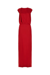 Red acrylic blend dress -  | Wise