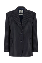 Giacca in lana stretch ricamata -  | Wise