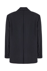 Giacca in lana stretch ricamata -  | Wise