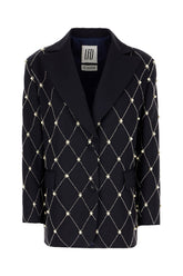 Giacca in misto lana blu notte -  | Wise