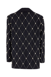 Giacca in misto lana blu notte -  | Wise