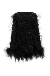Black acetate blend dress -  | Wise