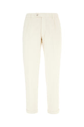 Ivory stretch cotton blend pants -  | Wise