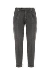 Dark grey stretch cotton chino pants -  | Wise