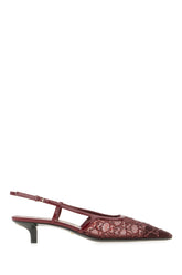 Burgundy mesh pumps -  | Wise