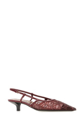 Burgundy mesh pumps -  | Wise