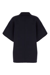 Midnight blue wool reversible coat -  | Wise