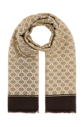 Embroidered wool scarf -  | Wise