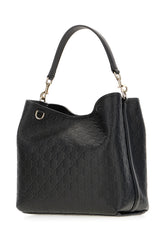 Black leather GG Emblem bucket bag -  | Wise