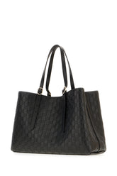 Black leather shopping bag -  | Wise