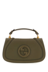 Borsa a mano Blondie piccola in pelle verde militare -  | Wise