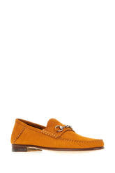 Orange suede loafers -  | Wise
