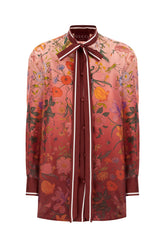 Blusa in seta stampata -  | Wise