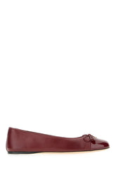 Tiziano red leather ballerinas -  | Wise
