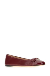 Tiziano red leather ballerinas -  | Wise