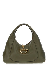 Borsa a spalla Gucci Softbit grande in pelle verde oliva -  | Wise