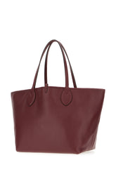 Purple leather reversible shopping bag -  | Wise