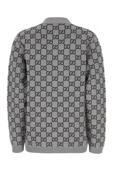Cardigan reversibile in misto lana stretch ricamato -  | Wise