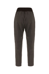 Dark grey stretch wool joggers -  | Wise