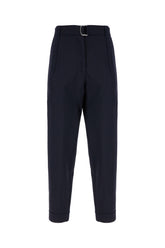 Midnight blue stretch wool pants -  | Wise