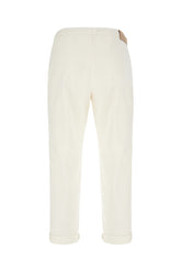 Ivory stretch cotton joggers -  | Wise
