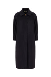 Cappotto blu notte in cashmere in lana -  | Wise