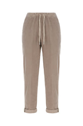 Dove grey stretch cotton joggers -  | Wise