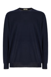 Maglione in cashmere blu notte -  | Wise