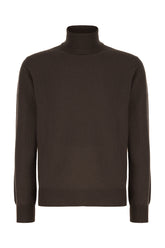 Dark brown cashmere sweater -  | Wise
