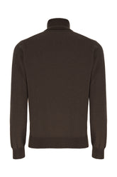 Dark brown cashmere sweater -  | Wise