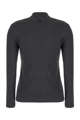 Maglione in cotone stretch grafite -  | Wise