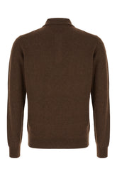 Chocolate wool blend sweater -  | Wise