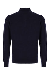 Maglione in misto lana blu navy -  | Wise