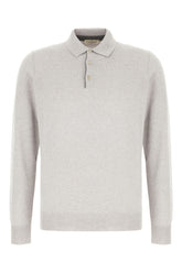 Grey wool blend polo -  | Wise