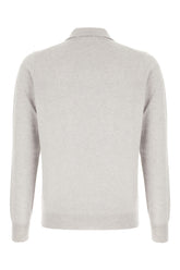 Grey wool blend polo -  | Wise