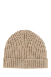 Beige cashmere beanie hat -  | Wise