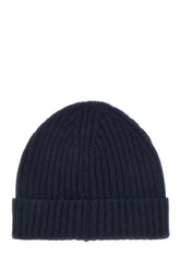 Midnight blue cashmere beanie hat -  | Wise