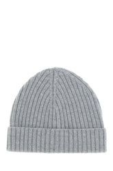 Grey cashmere beanie hat -  | Wise