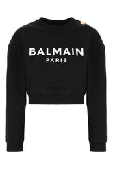 Black cotton sweatshirt -  | Wise