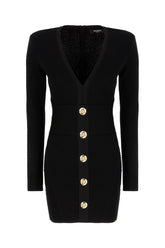 Black viscose blend dress -  | Wise