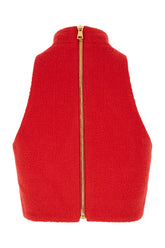 Red wool blend top -  | Wise