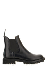 Black leather ankle boots -  | Wise