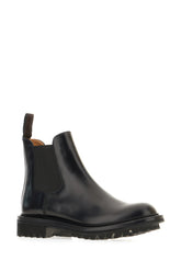 Black leather ankle boots -  | Wise