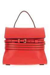 Borsa a mano Tie Me piccola in nappa rossa -  | Wise